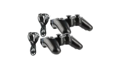 2x Black Wireless Bluetooth Video Game Controller Pad For Sony PS3 Playstation 3