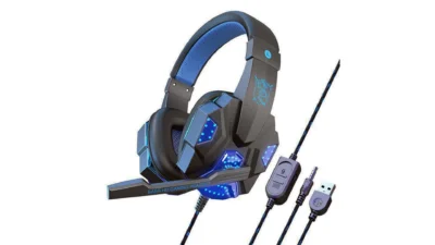 3.5mm Gaming Headset Mic Headphones Stereo Bass Surround For PS5 PS4 PC Xbox One