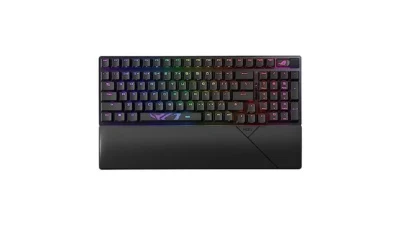 ASUS ROG Strix Scope II 96 Wireless Gaming Keyboard, Tri-Mode Connection, Dampening Foam & Switch-Dampening Pads, Hot-Swappable Pre-lubed ROG NX Snow Switches, PBT Keycaps, RGB-Black