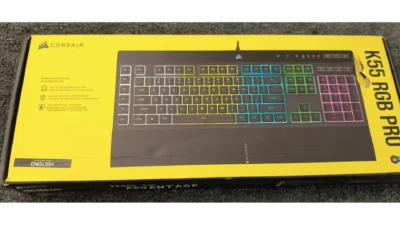 Corsair K55 RGB PRO Wired Gaming Keyboard - Black - New distressed , A2