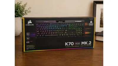 Corsair K70 RGB MK.2 Gaming Keyboard Wired, Black, Illuminated, English QWERTY
