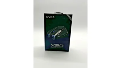 EVGA X20 Wireless Gaming Mouse RGB 10 Buttons 3-Sensor Rechargeable BT 2.4G USB