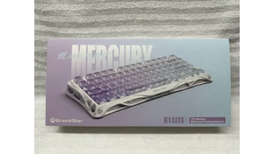 Gravastar Mercury-K1-Lite-Crystal-Aurora 75% Mechanical RGB Gaming Keyboard