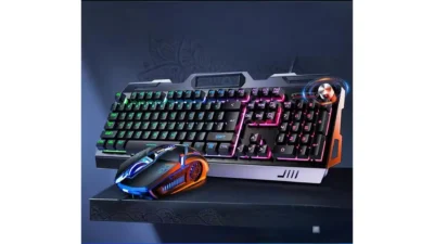 Mechanical Keyboard-Mouse combo with  RGB Lights -Wired -104 keygaming