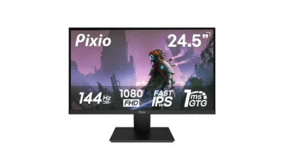 Pixio PX257 Prime 25 in 144Hz IPS 1ms GTG Adaptive Sync 1080p Gaming Monitor