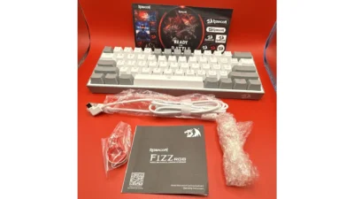 Redragon Fizz RGB K617-RGB Mechanical Wired USB-C Keyboard White/Gray QWERTY