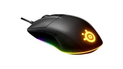 SteelSeries Rival 3 Gaming Mouse - 8, 500 CPI TrueMove Core Optical Sensor - 6 Programmable Buttons - Split Trigger Buttons - Brilliant Prism RGB Lighting