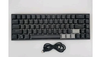 Surmen GT68 Wired Mechanical Gaming Keyboard - Black & White - Midnight