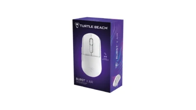 Turtle Beach Burst II Air White  2.4GHz Wireless Gaming Mouse: 47g Ultra Lightweight, Optical Switches, 26K DPI Optical Sensor, Bluetooth, 120h battery