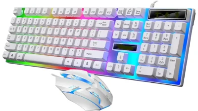 Wired Gaming Keyboard and Mouse Kit Backlit Mechanical for Computer PC Laptop