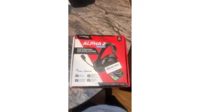 HyperX Cloud Alpha 2 Wireless Gaming Headset with RGB Base Station Black