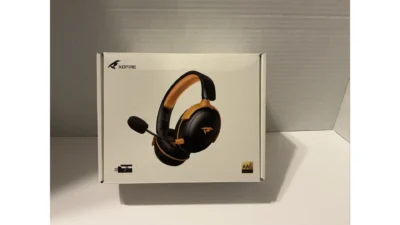 KOFIRE Wireless Gaming Headset, 2.4GHz USB Headphones Black-orange