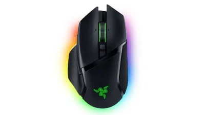 Razer Basilisk V3 Pro Customizable Wireless Gaming Mouse: Fast Optical Switches Gen-3 - HyperScroll Tilt Wheel - Chroma RGB - 11 Programmable Buttons - Focus Pro 30K Optical Sensor - Classic Black