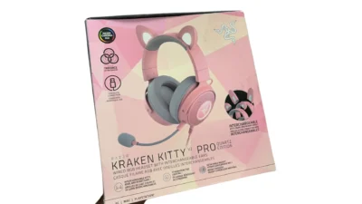 Razer Kraken Kitty V2 Pro Quartz RGB Wired Gaming Headset Pink